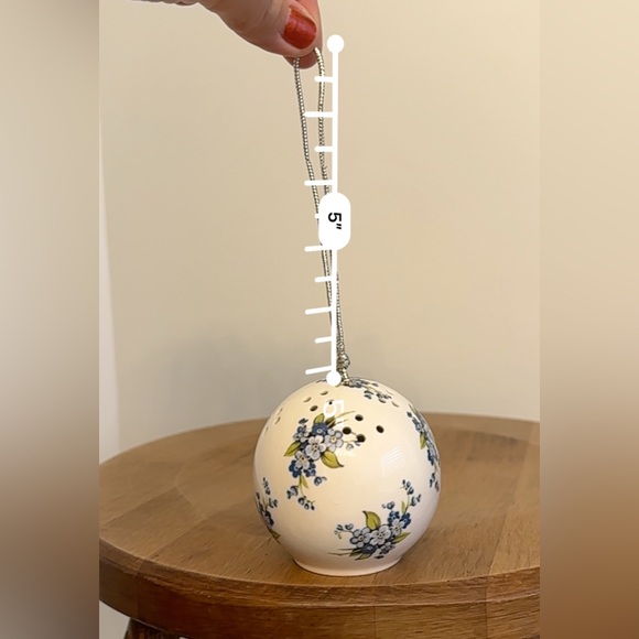 SOLD- Taylor of London Pomander Potpourri Ceramic Ball Floral Ornament England - Picture 10 of 10